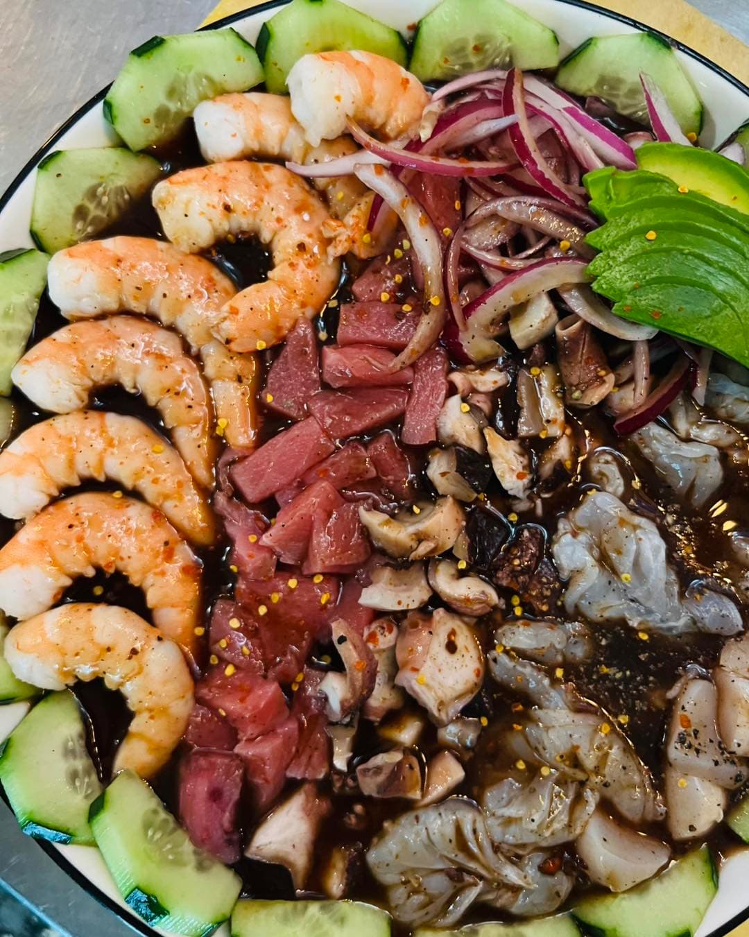 Mariscos fríos